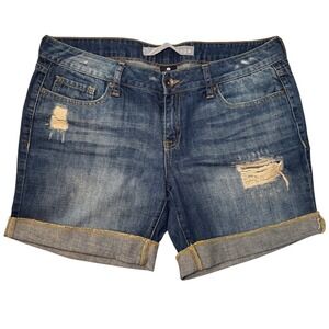 Refuge‎ Denim Blue Jean shorts 6" length Size 9